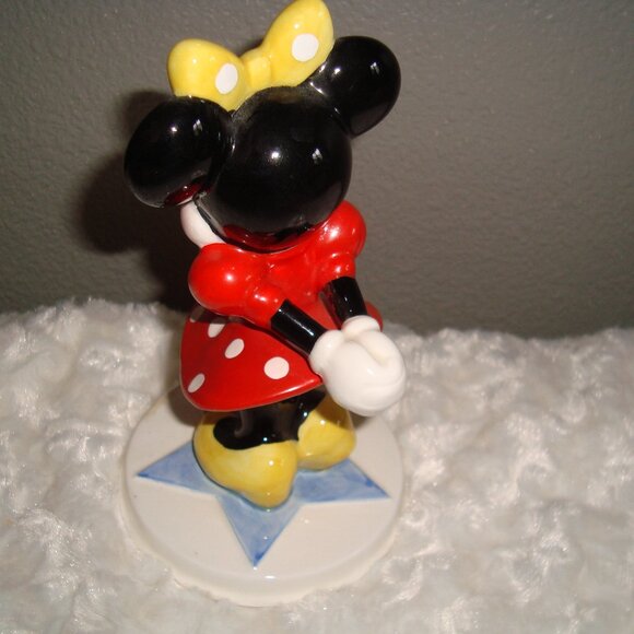 Vintage 90’s Minnie Mouse Ceramic Figurine Collectible Schmid Walt Disney Co - Picture 4 of 12